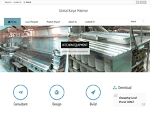 Tablet Screenshot of globalkaryamakmur.com